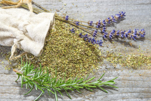 Herbs of Provence, lavender and rosemary